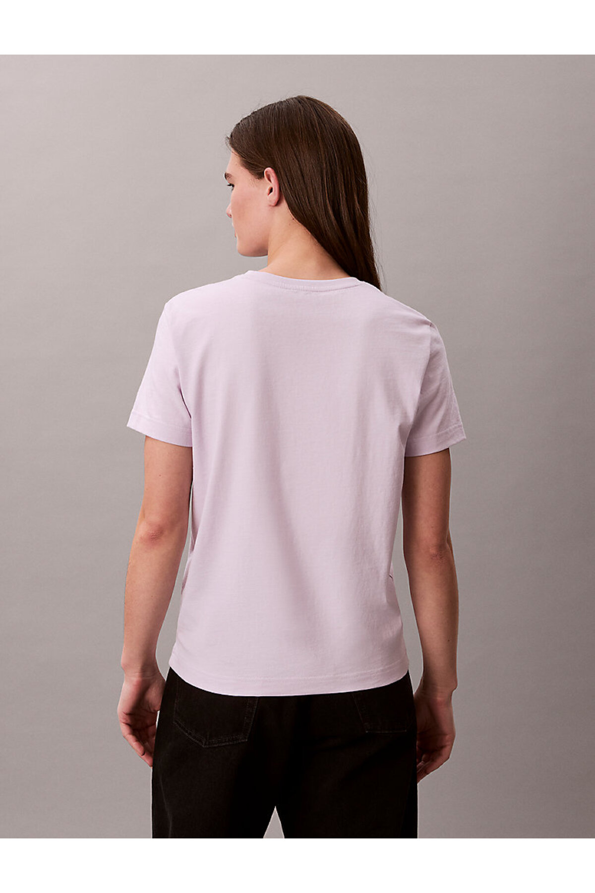 Calvin Klein Kadın SS Monogram Detaylı Bisiklet Yaka T-shirt görsel 5