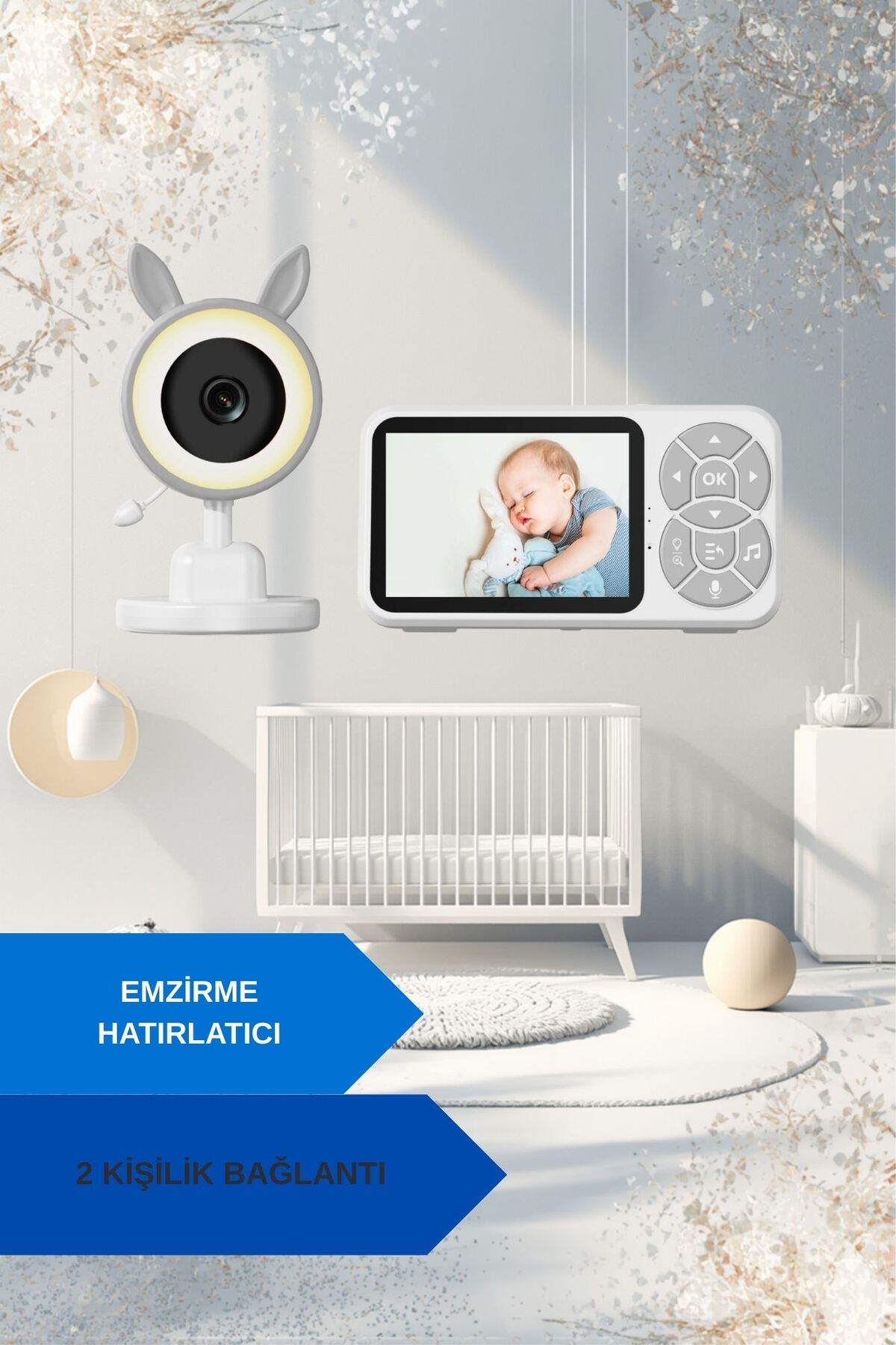 linarya BLM-71 Kumandalı Monitörlü Karşılıklı Konuşma Ve Dinleme|Gece Görüşlü|IP Bebek Kamerası fotoğrafı 2 (önizleme)