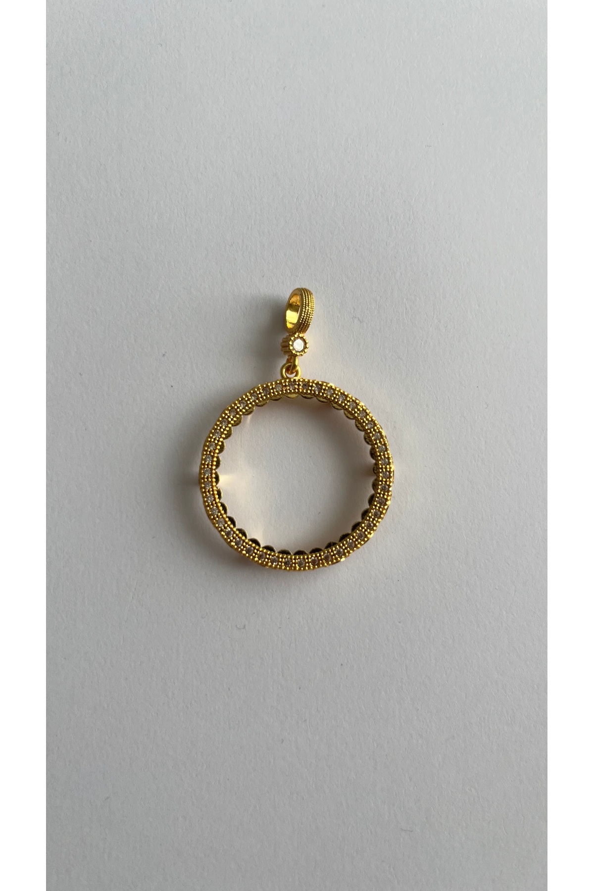 22K Gold Plated Full Gold Compatible Frame Pendant Tip Model 3