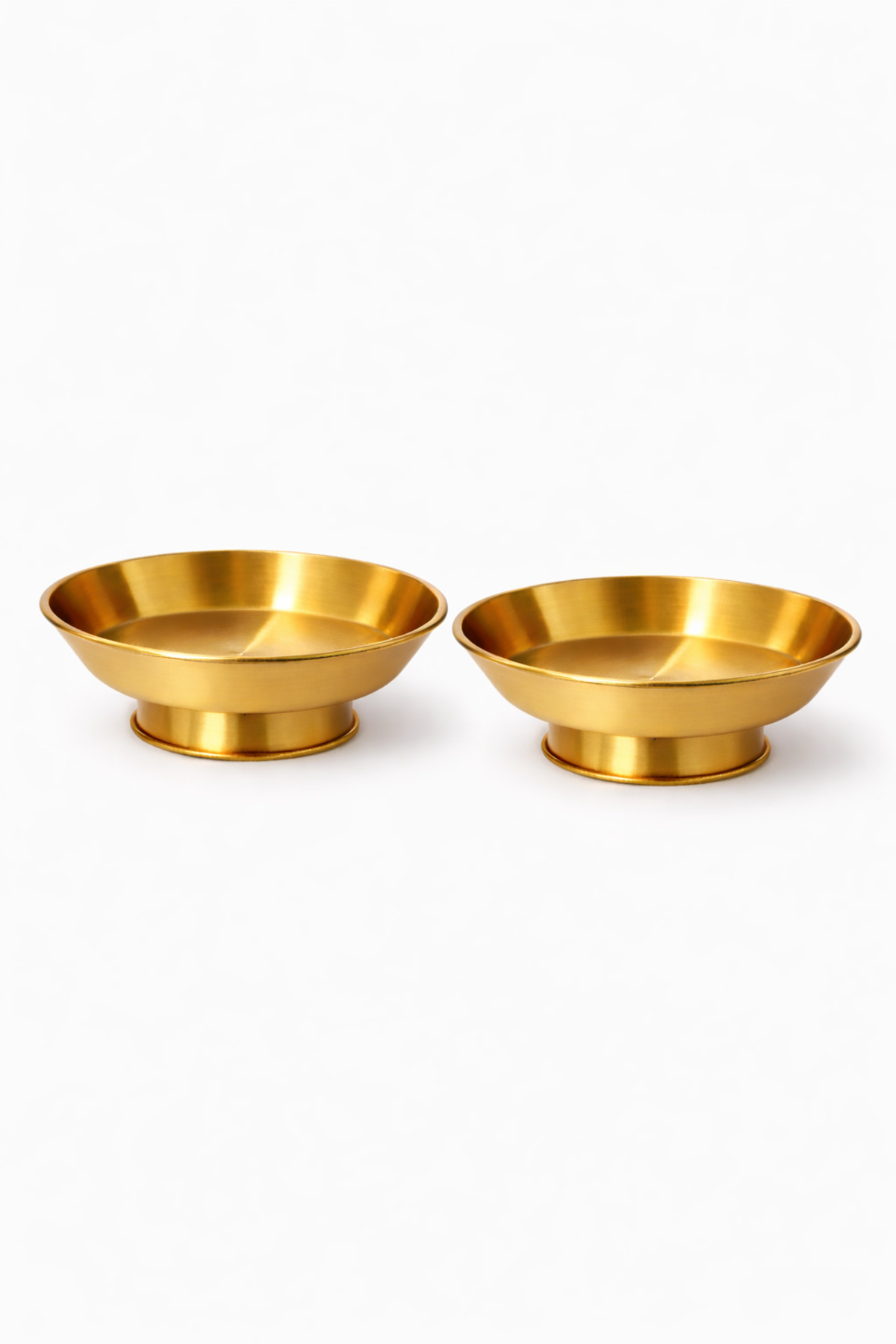 15 cm 2'li Ayaklı Gold Sunumluk/ Çerezlik/ Kahvaltı Sunumluğu/ Dekoratif Gold Ayaklı Kase