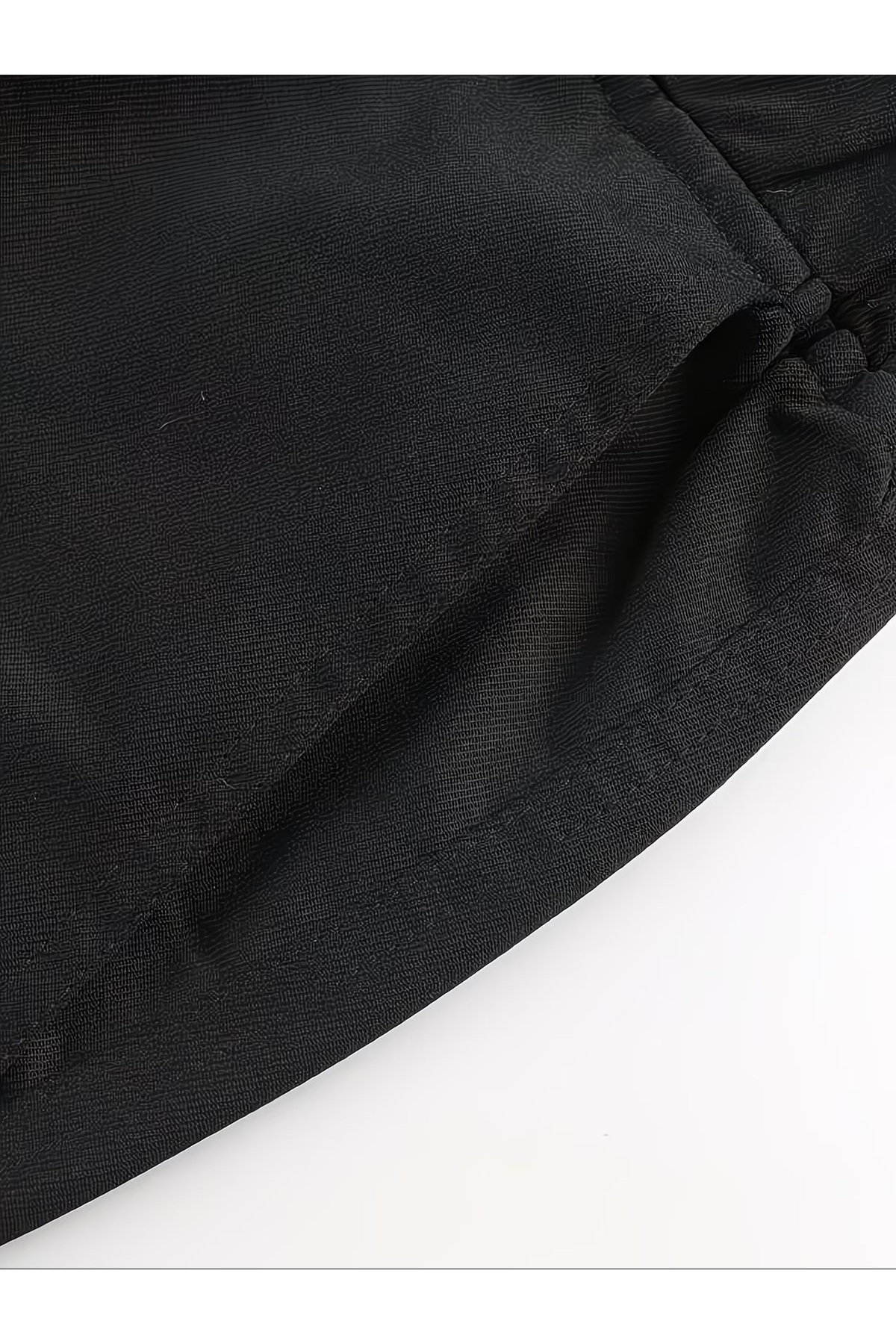Erkek Kargo Pantolon Jogger Kargo Cepli Likralı Beli ve Paçası Lastikli Rahat Kesim — مشکی ZAT7 — تصویر 5 از 6