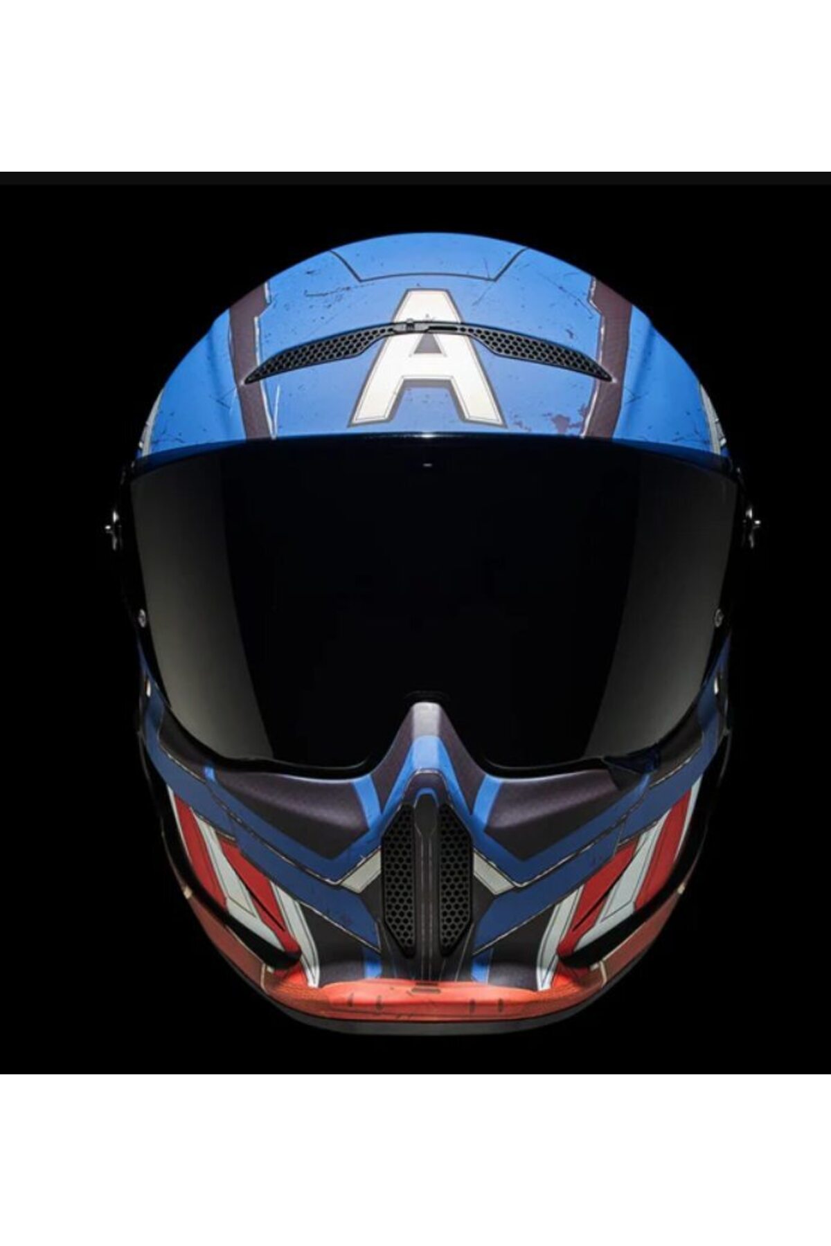 Ruroc Atlas 4.0 Marvel Captain America Full Face Motosiklet Kaskı