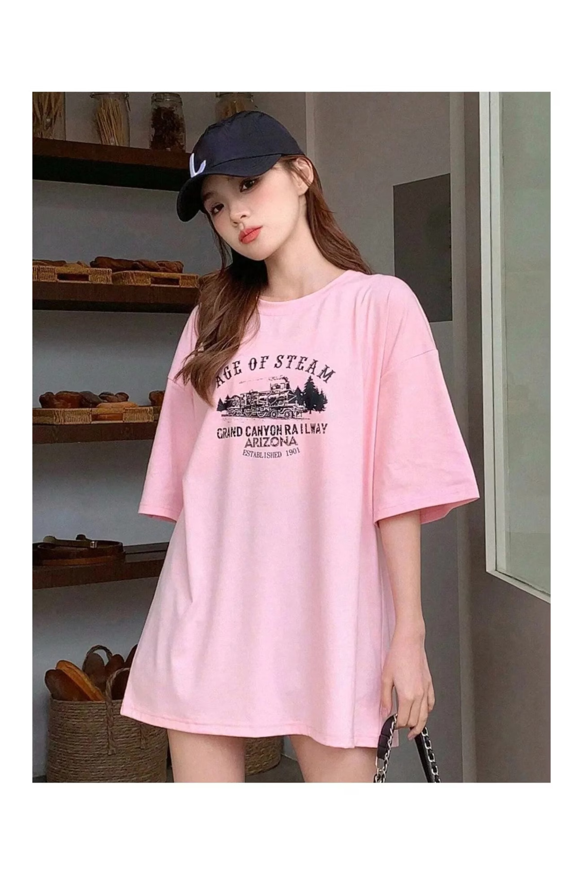 تيشيرت Oversize بطبعة للجنسين