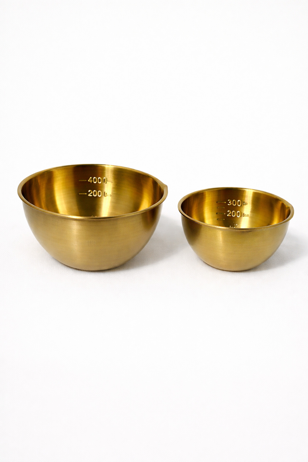 400 ml ve 300 ml İkili Gold Ölçü Kabı/ Ölçü Kasesi