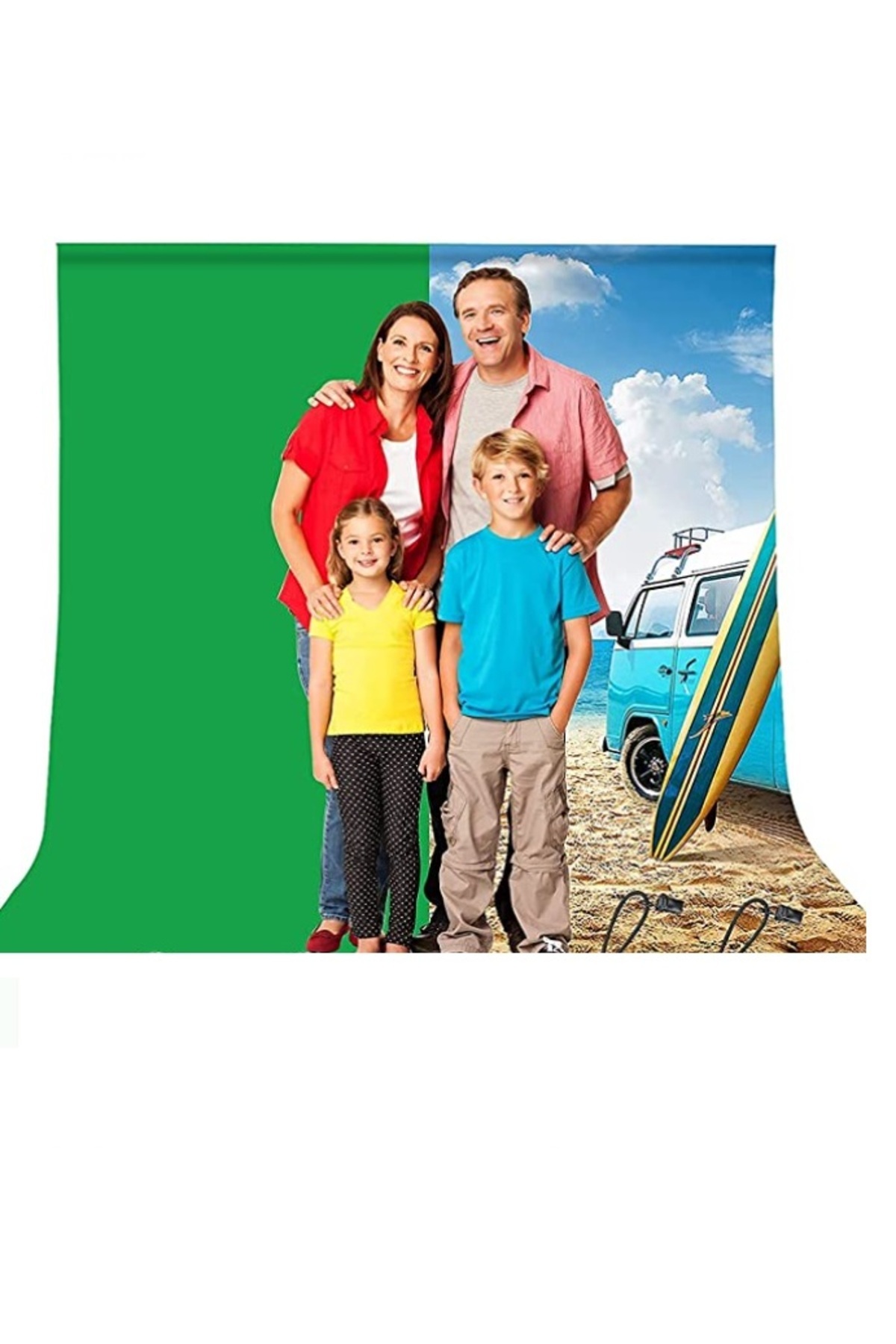 3x6 metre chromakey green screen greenbox yeşil fon perde çekim Seti full set