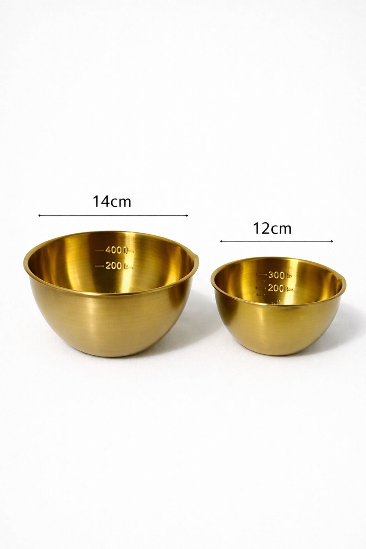 400 ml ve 300 ml İkili Gold Ölçü Kabı/ Ölçü Kasesi