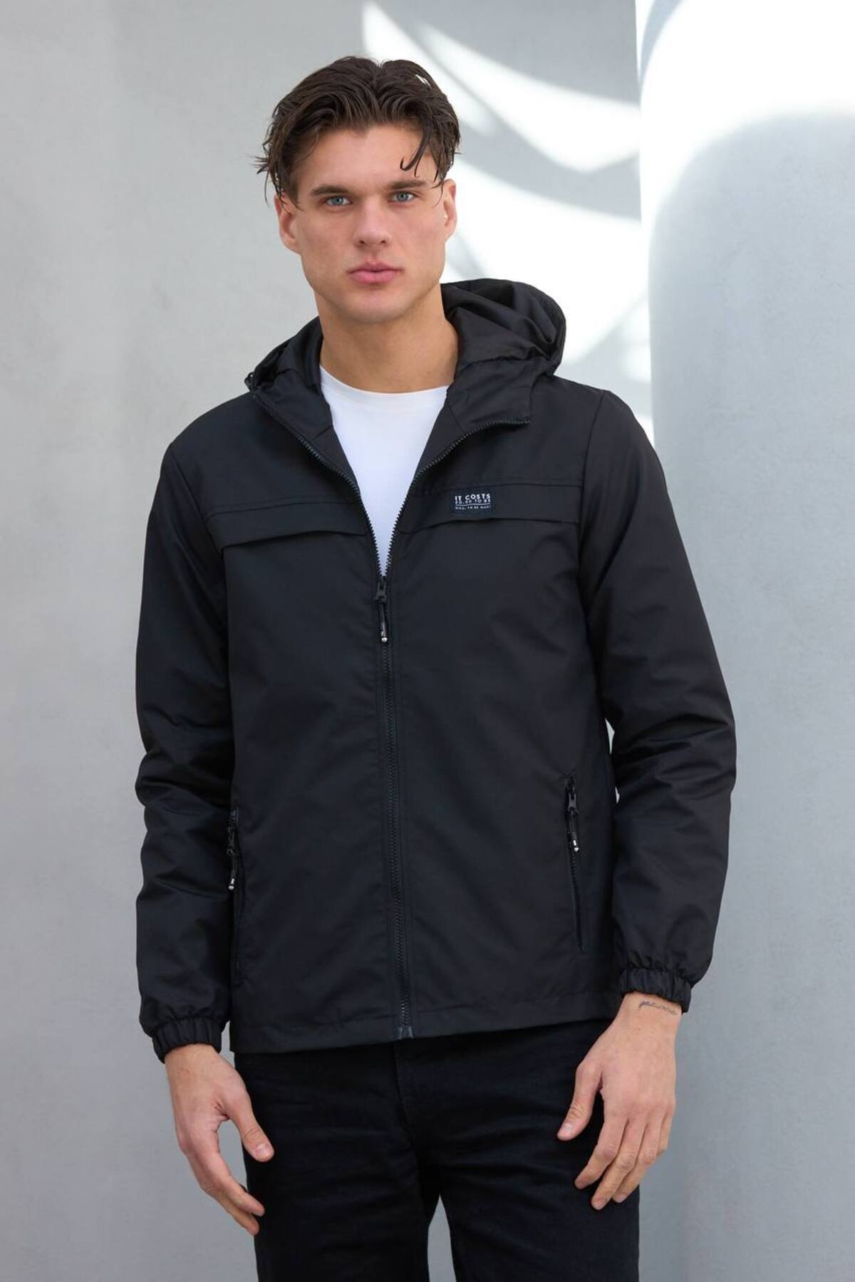 S&M CLOTHİNG  YENİ SEZON ERKEK SU & RÜZGAR GEÇİRMEZ YAĞMURLUK MEVSİMLİK CEKET - Görsel 2