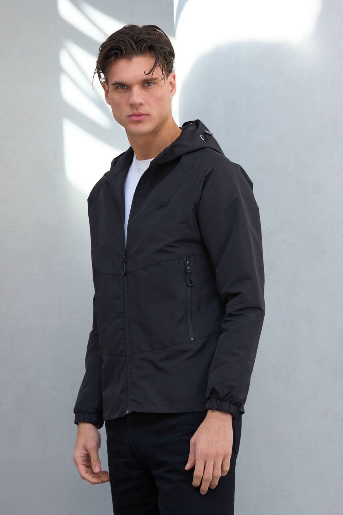 کاپشن فصلی بارانی ضد آب و بادگیر فصل جدید — مشکی SM RAINCOAT01-044044 — تصویر 5 از 7