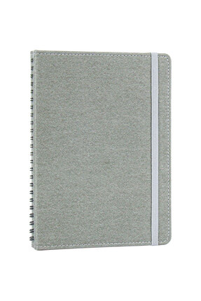 mercanpromosyon Kişiye Özel İsim Yazılı Gri Gizli Spiralli Defter - 240 Sayfa...