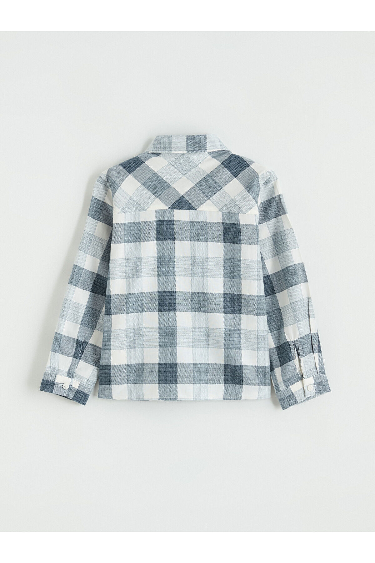 LC Waikiki Nevaa Collection Lacivert Ekose Erkek Çocuk Gömlek fotoğrafı 3 (önizleme)