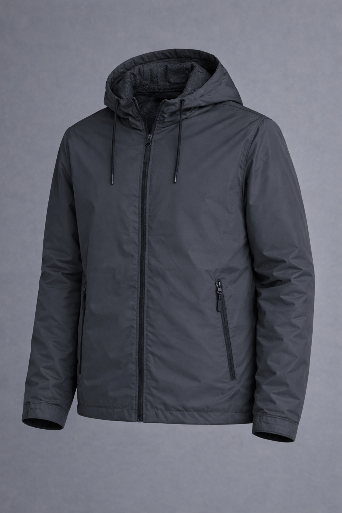 DAMGA JEANS  Erkek Basic Günlük Füme Yağmurluk & Rüzgarlık - Görsel 4