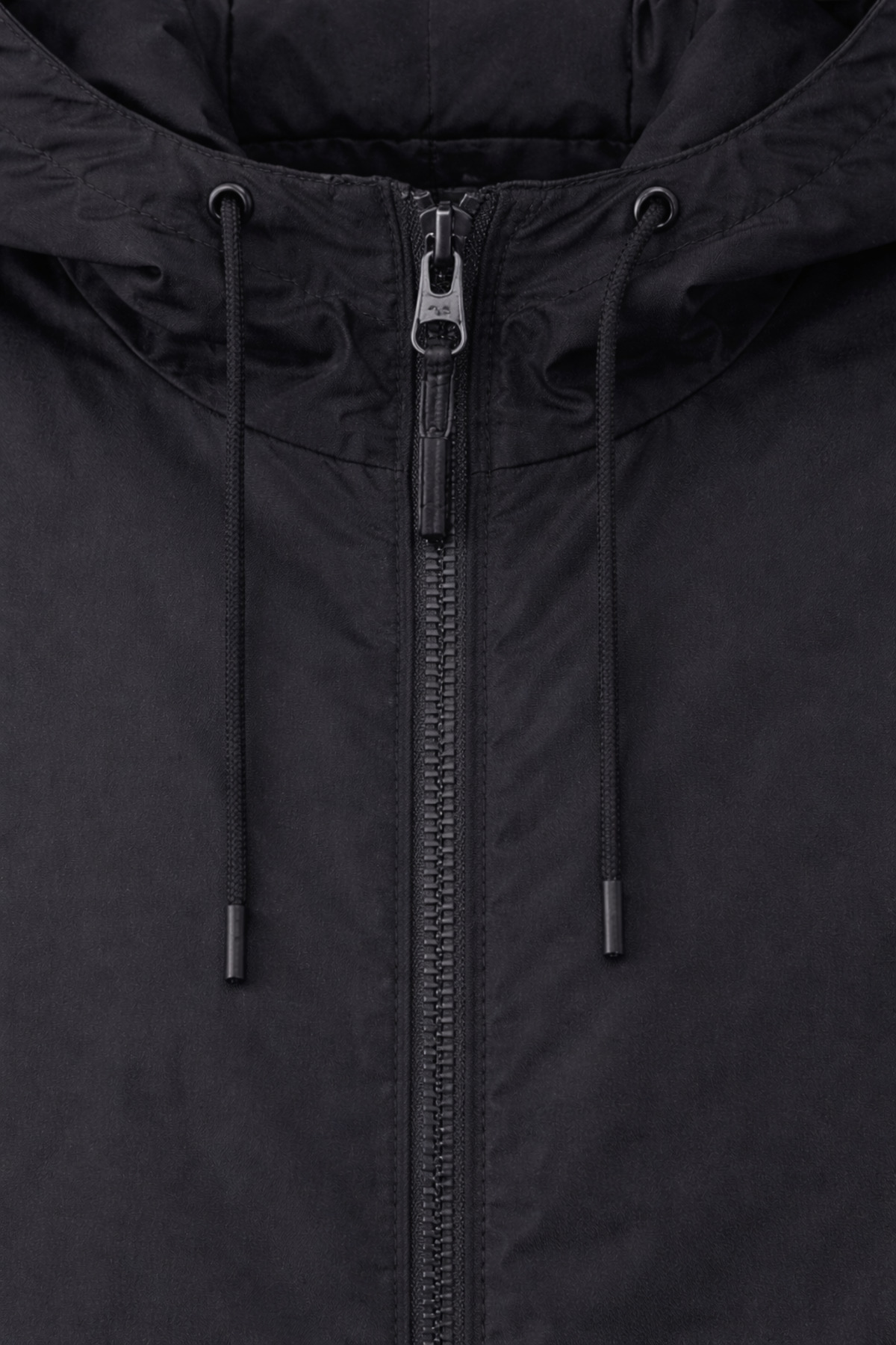 DAMGA JEANS  Erkek Basic Günlük Siyah Yağmurluk & Rüzgarlık - Görsel 5