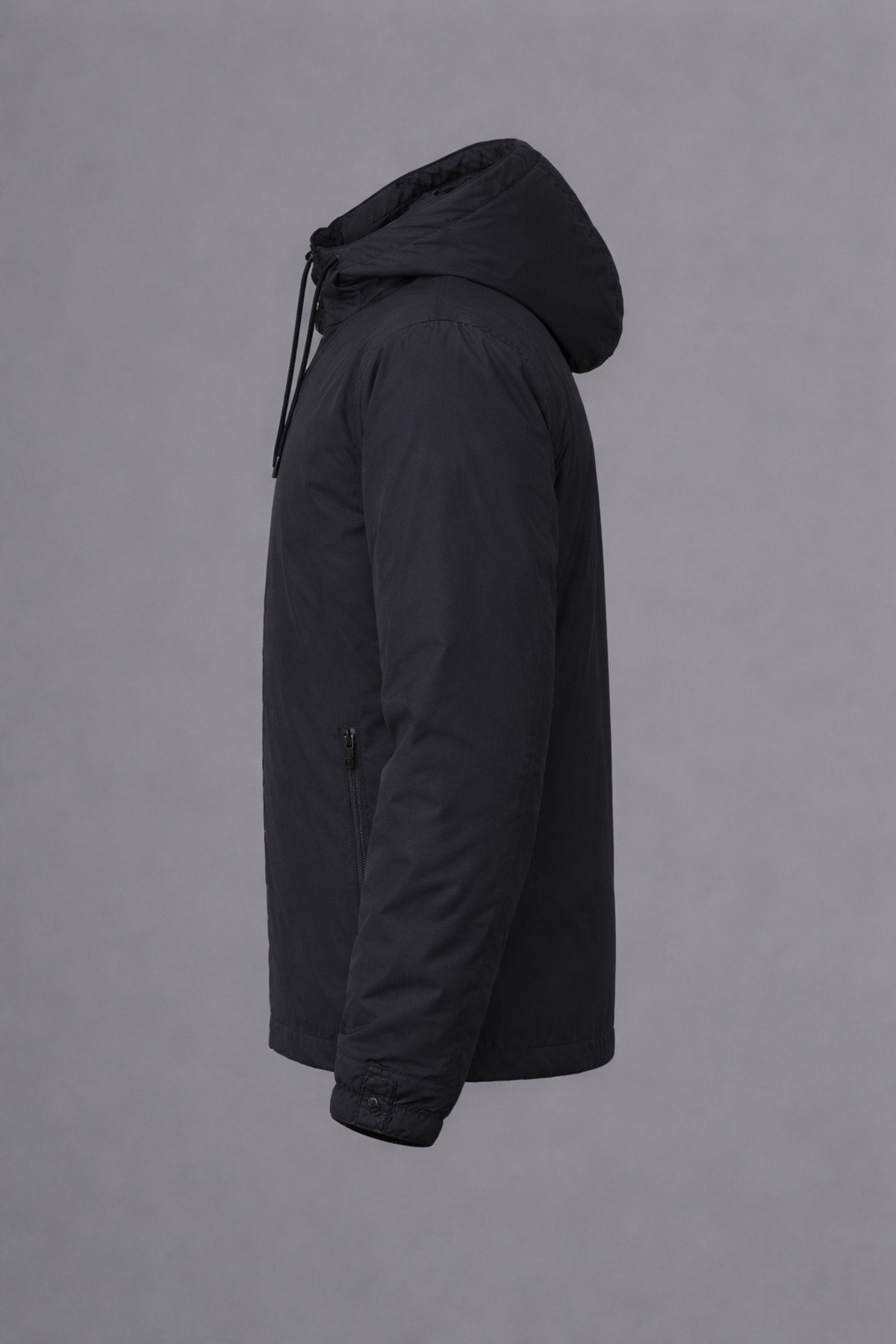 DAMGA JEANS  Erkek Basic Günlük Siyah Yağmurluk & Rüzgarlık - Görsel 3