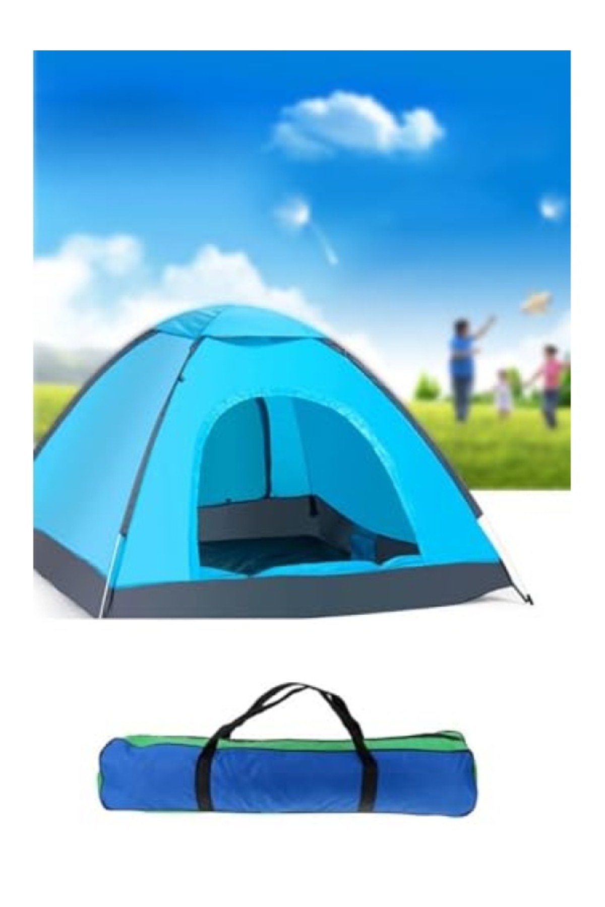 markentegra 8 Kişilik Su Geçirmez Kamp Çadırı - 220 x 300 x 170 cm fotoğrafı 3 (önizleme)