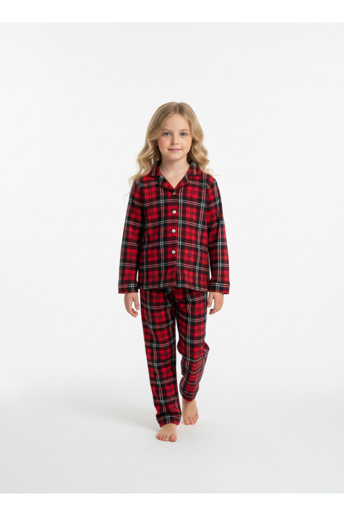 DFN Kids Kız Çocuk Mevsimlik Pijama Takımı 4,5,6,7,8,9,10,11 Yaş Anne-Kız Kombinlenebilir fotoğrafı 3 (önizleme)