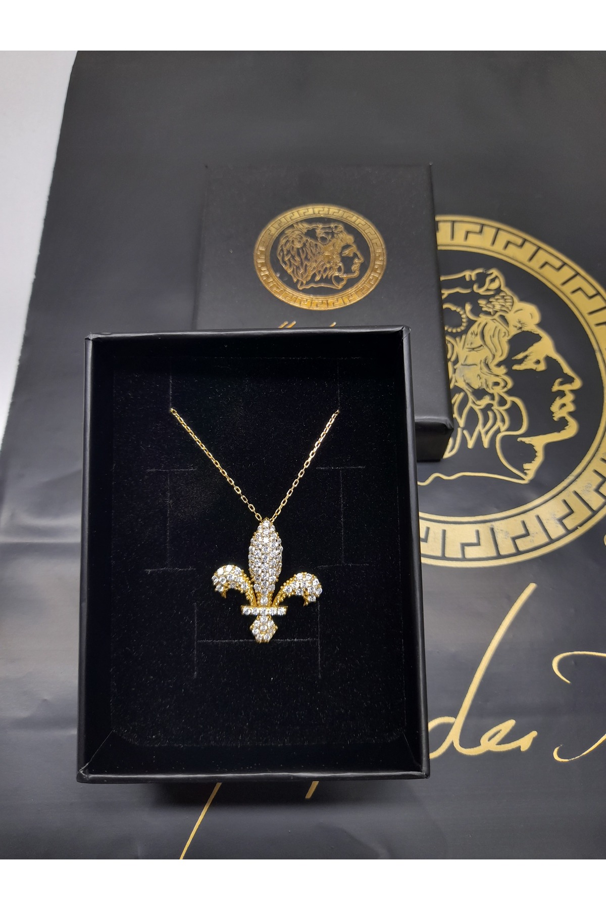 Alexander Atelier ZAMBAK FLEUR ÇİÇEĞİ 14 K ALTIN KAPLAMA görsel 2
