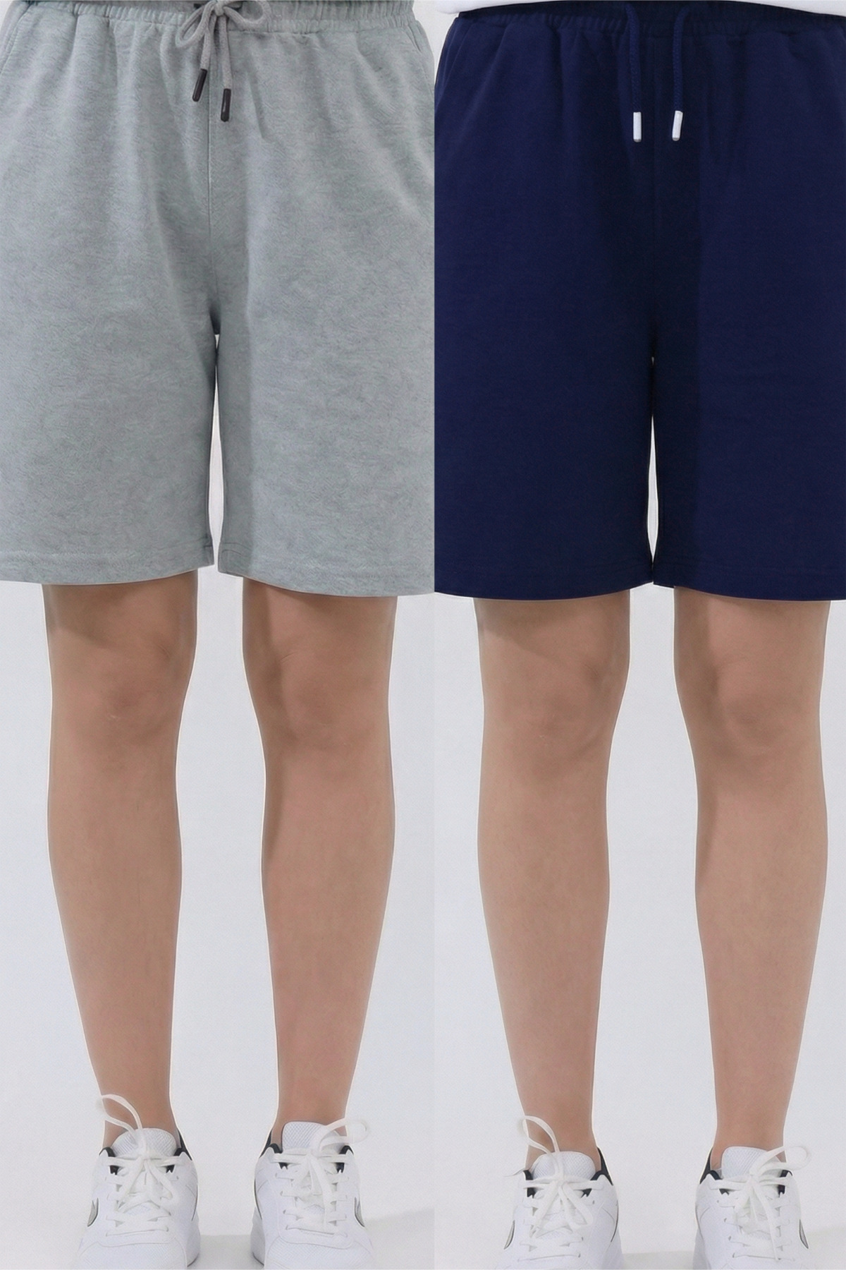 Women's 2-Pack Oversize Relaxed Bermuda Shorts Comfortable Fit