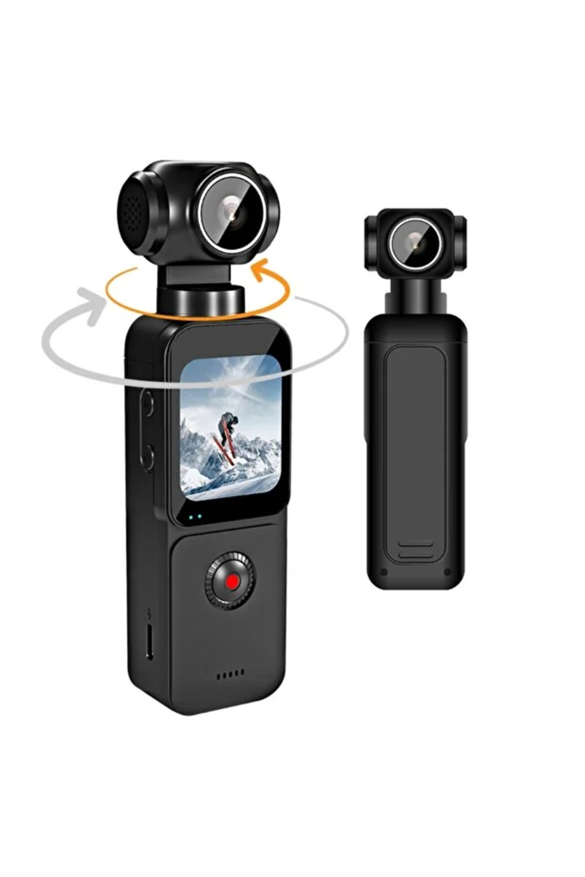 KAZEMTECH 5k Ultra Hd Aksiyon Kamerası Ultra Stabil Çekim, Anti-Shake Teknolojisi / WİFİ / Uygulama Destekli