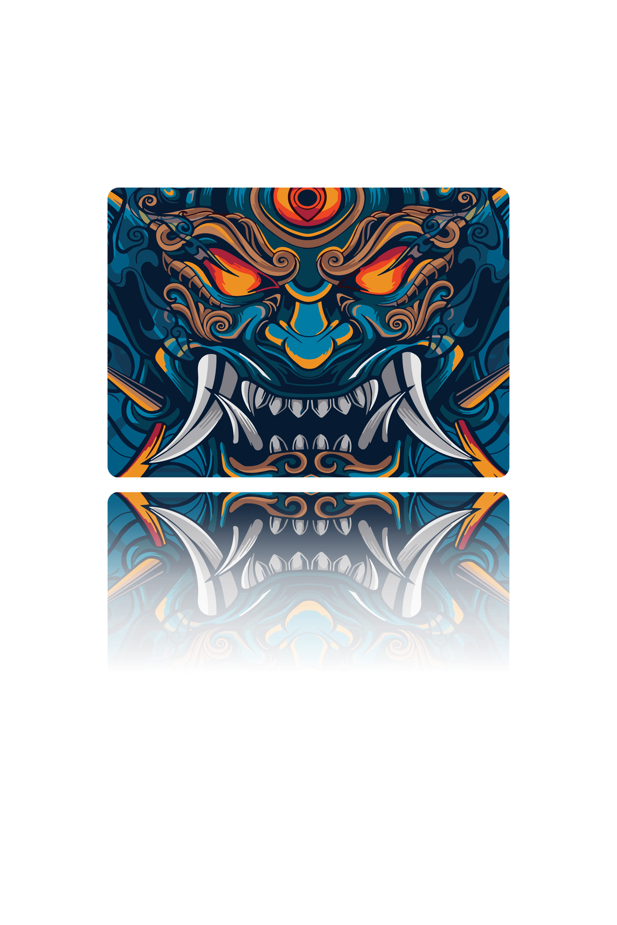 İnfernal Oni Gaming Oyuncu XL Mouse Pad Kaydırmaz Dikişli Mousepad 480x400x3 Mm Dikişli Premium Model