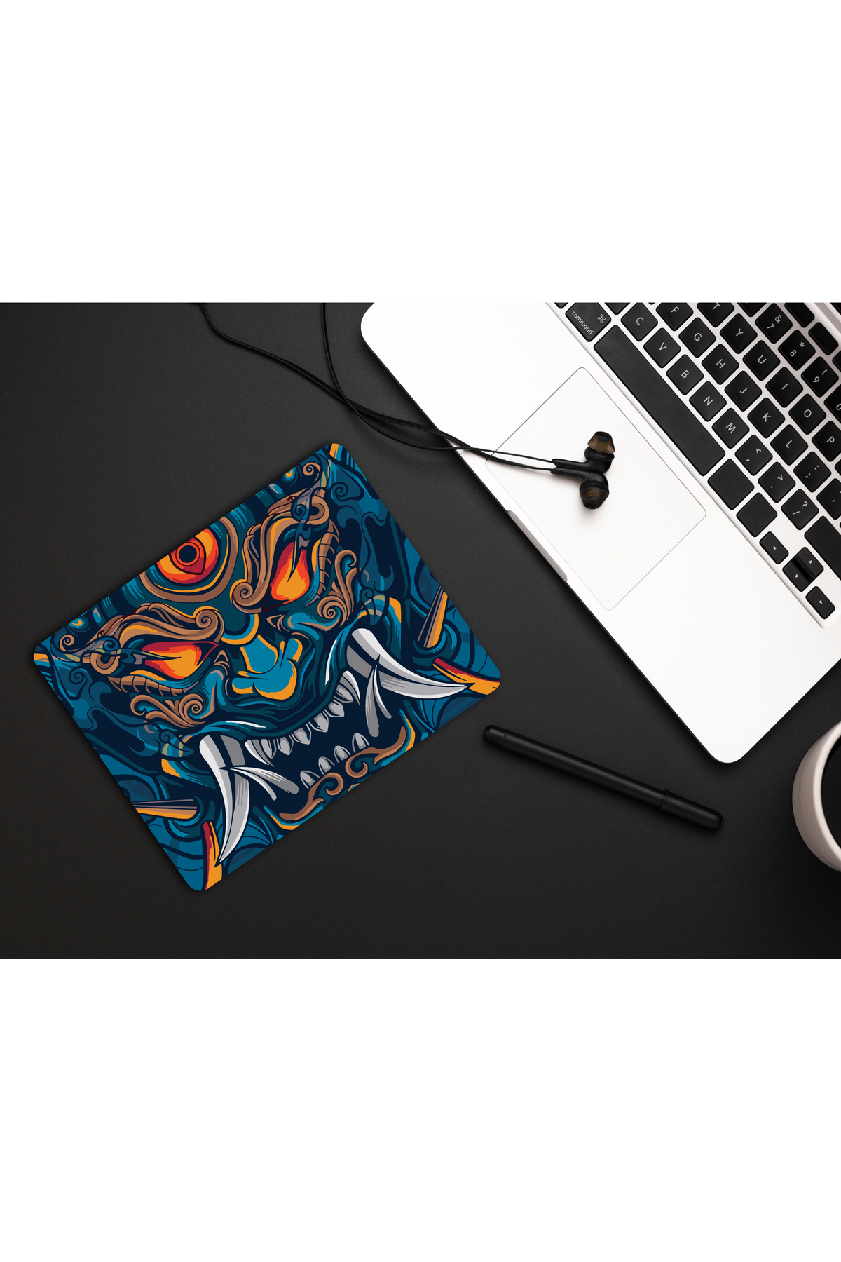 İnfernal Oni Gaming Oyuncu XL Mouse Pad Kaydırmaz Dikişli Mousepad 480x400x3 Mm Dikişli Premium Model