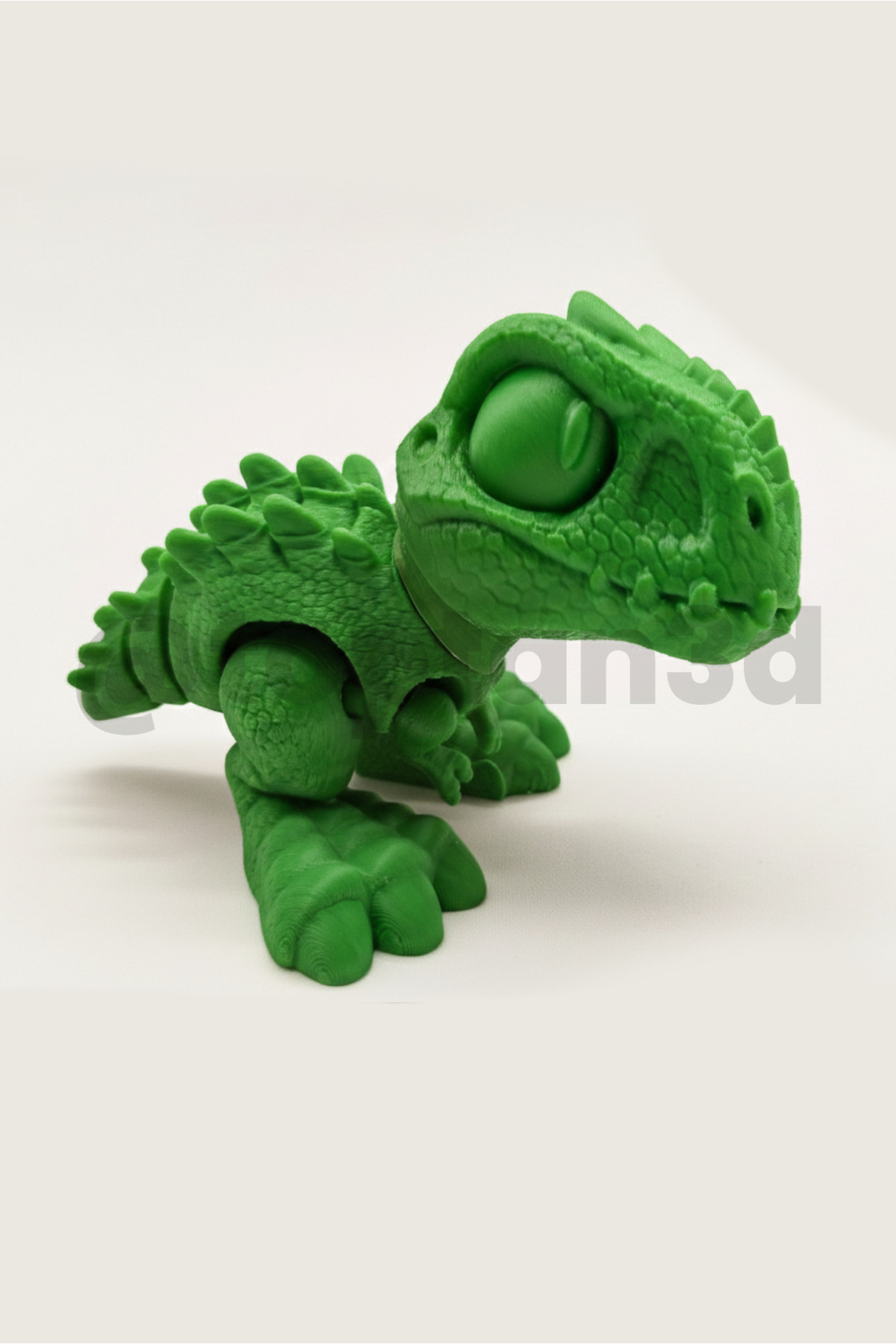 Toptan3D Mini Dinozor - Sevimli Küçük Yeşil Dinozor Yavrusu