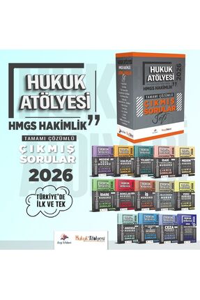 Dizgi Kitap 2026 Hukuk Atölyesi HMGS Hakimlik Tamamı Çözümlü Çıkmış Sorular Seti