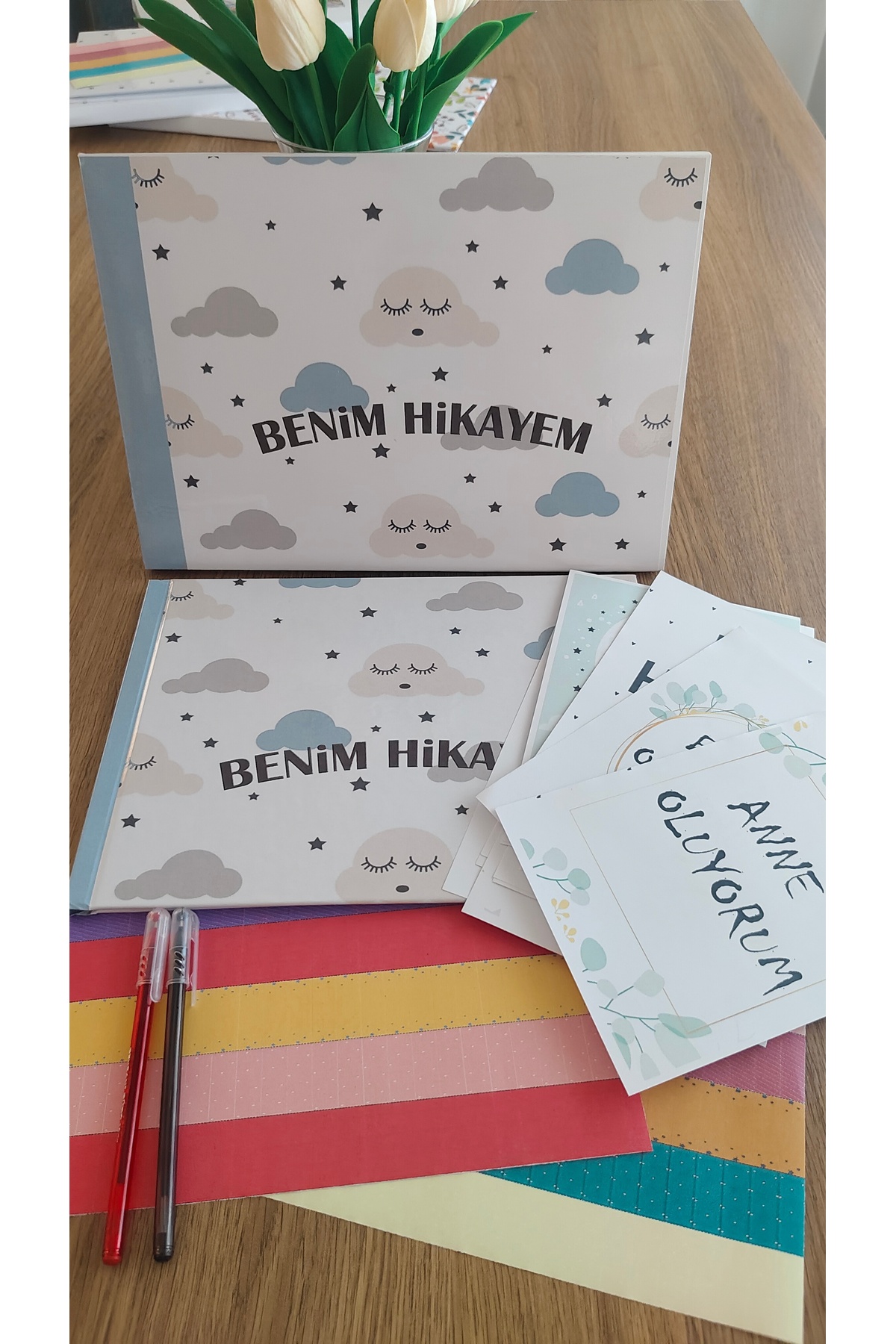 ephotox Hamilelik Ve Anne & Bebek Günlüğü + Kalem + Sticker + Anı Kartları + Kutu fotoğrafı 4 (önizleme)