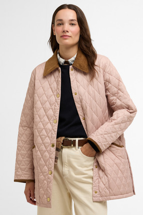 Barbour Icons Modern Liddesdale Kapitone Ceket PI53 Gardenia/Dress/Beige