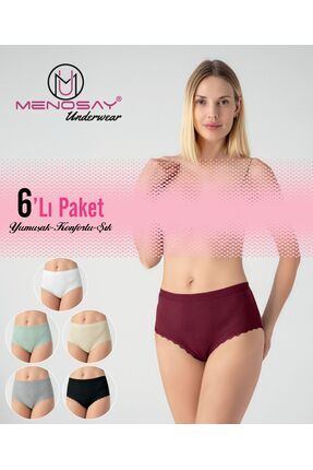 MENOSAY 6'lı paket ribana bato külot
