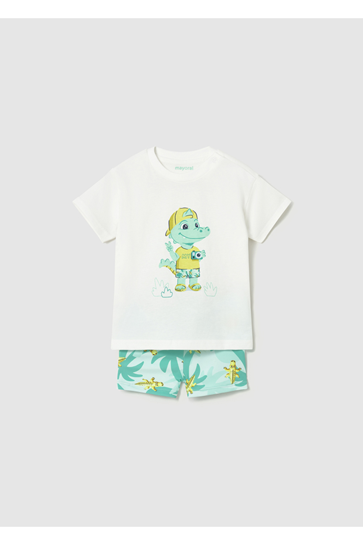 Mayoral Erkek Bebek Desenli Tişört Mayo Şort Takım 1661 fotoğrafı 2 (önizleme)