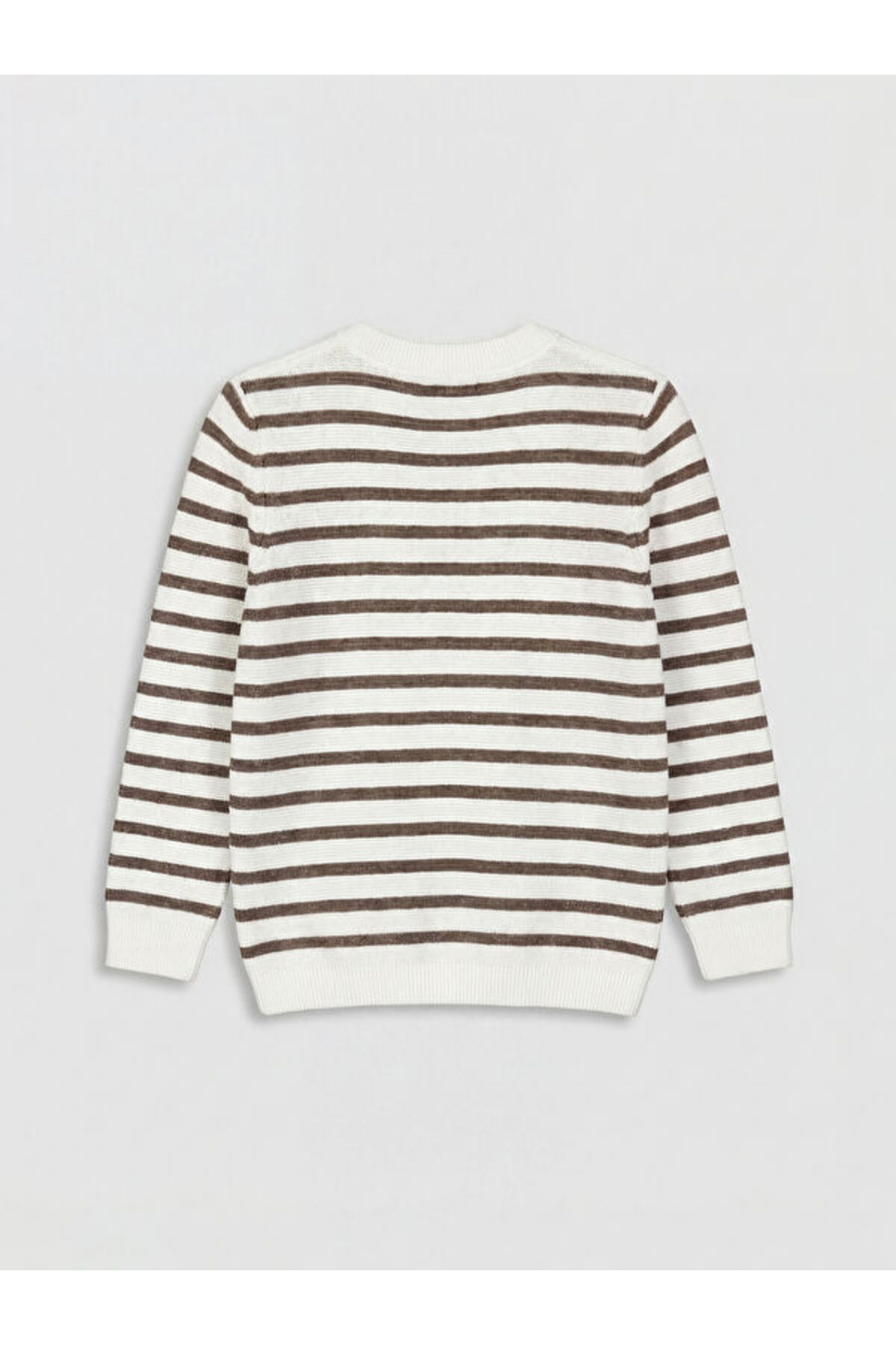 LC Waikiki Freezen Store'dan I Sıfır Roba Yaka Çizgili Erkek Çocuk Triko Kazak fotoğrafı 2 (önizleme)