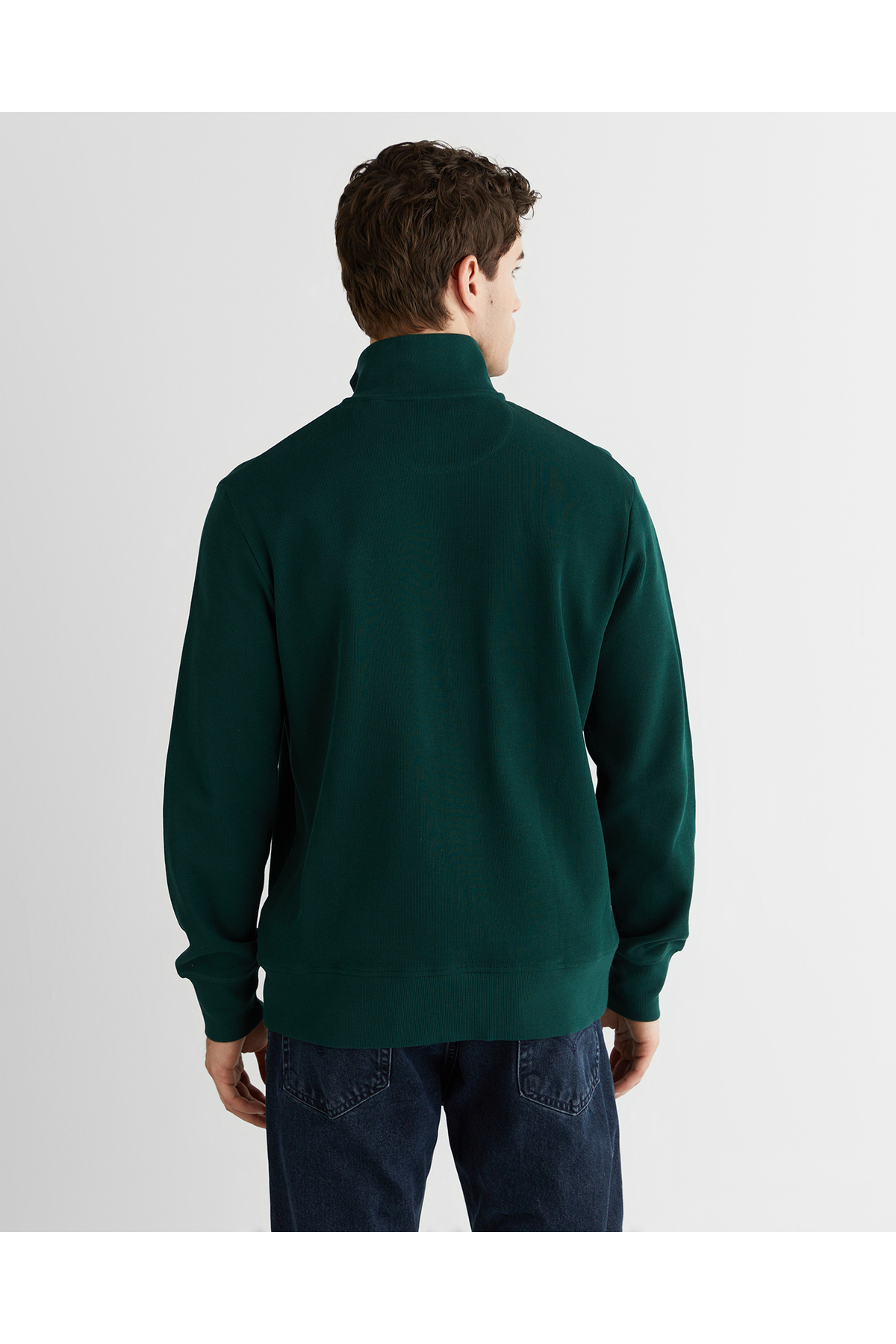Gant Erkek Yeşil Regular Fit Hırka görsel 2