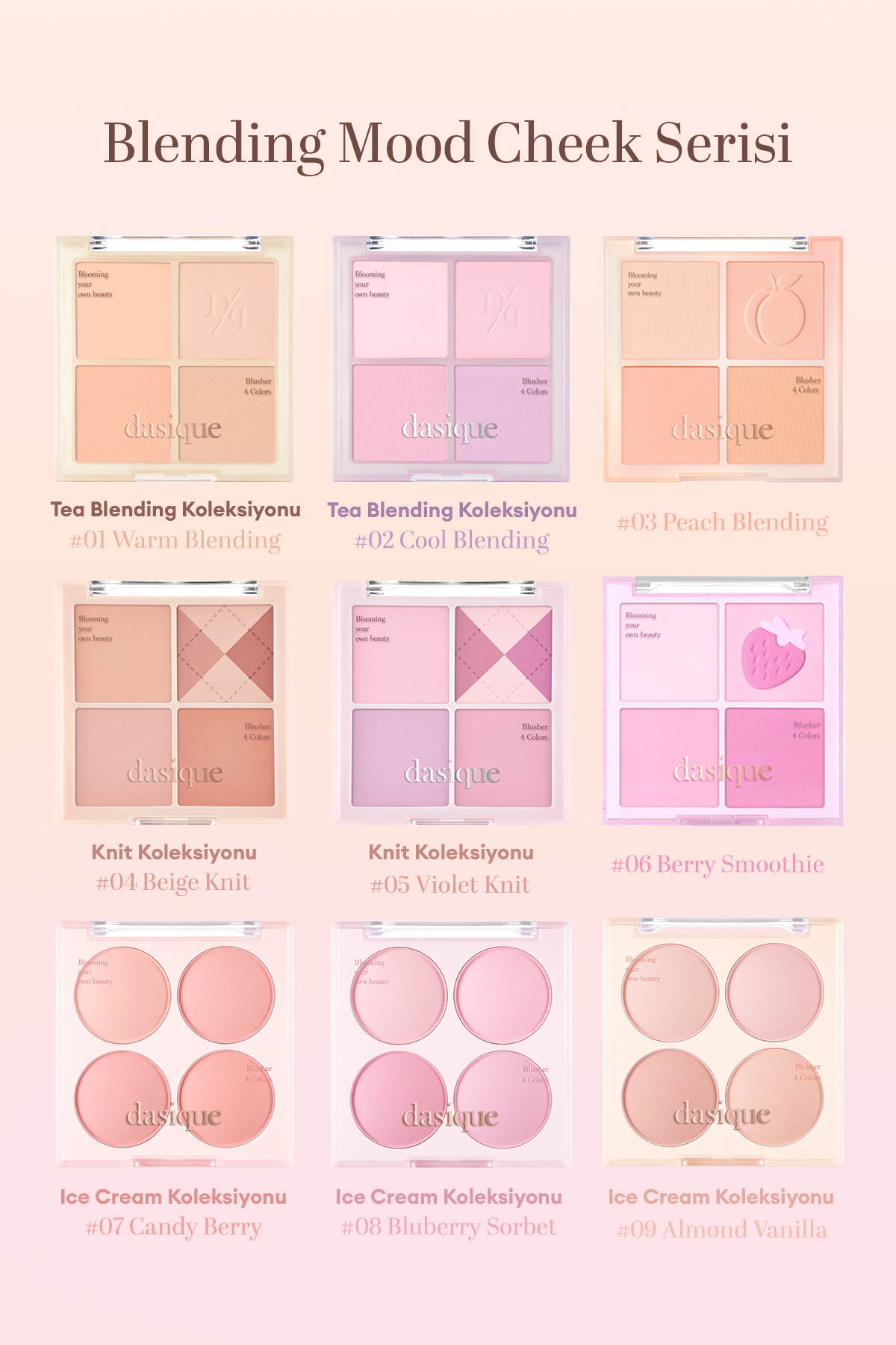 Karıştırılabilir Renk Tonlarına Sahip 4’lü Krem Allık Blending Mood Cheek (18 Milky Apricot) — نارنجی 111649 — تصویر 6 از 9