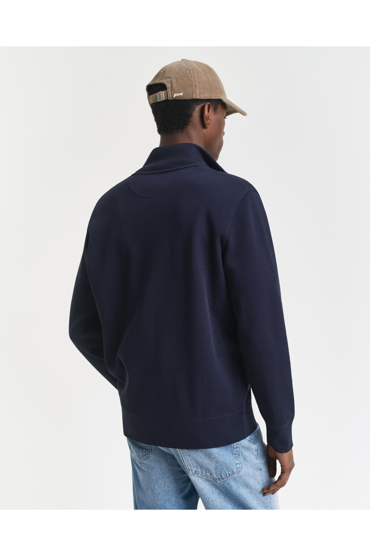 Gant Erkek Lacivert Regular Fit Fermuarlı Hırka görsel 3