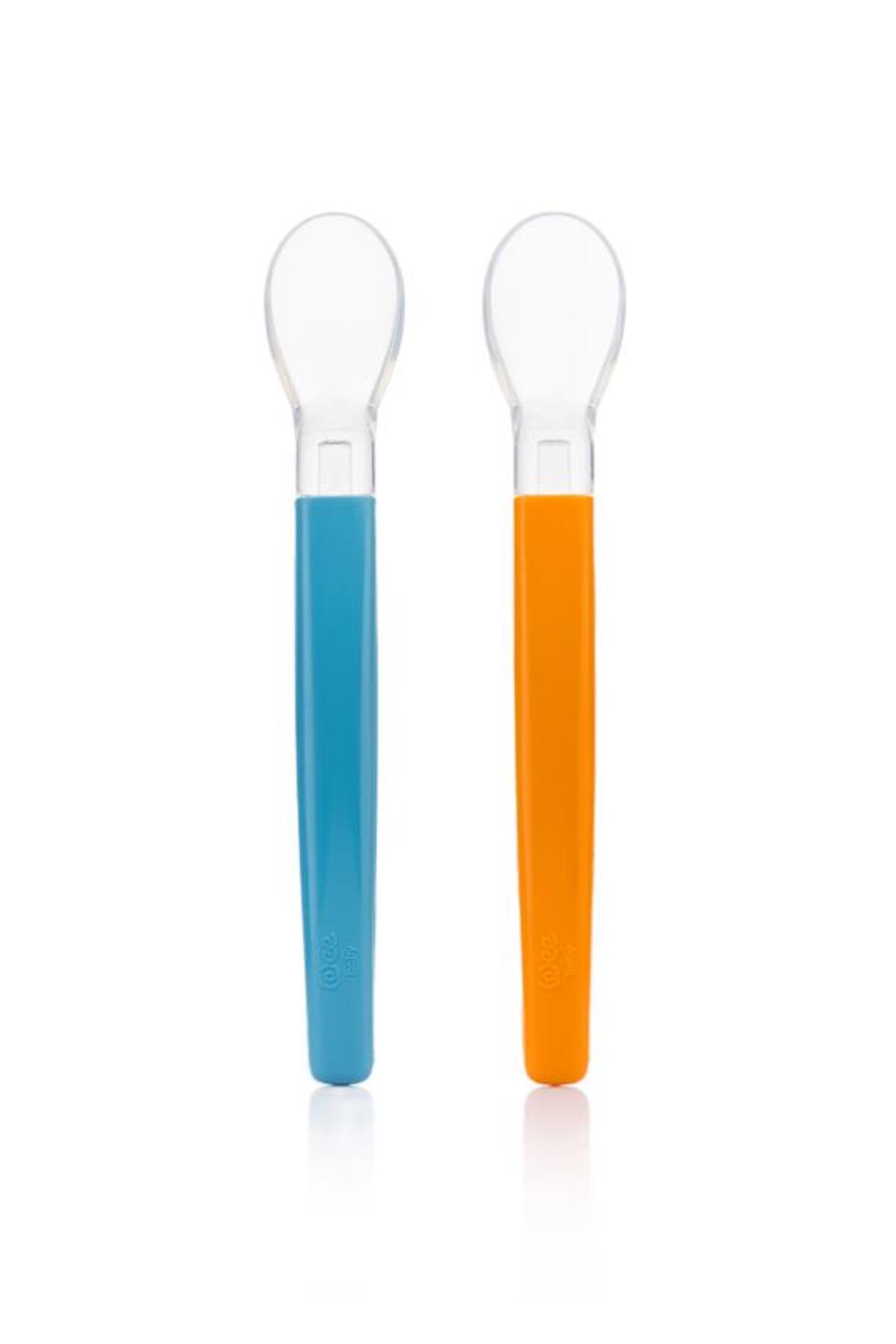 Wee Baby Silikon Uçlu 2'li - TURUNCU - MAVİ fotoğrafı 2 (önizleme)
