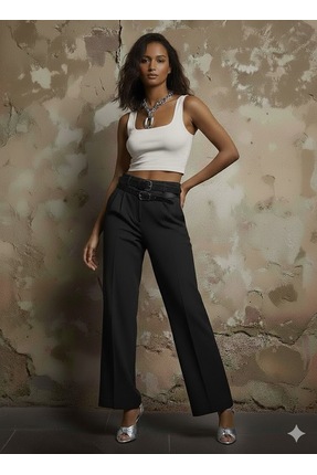 jesigne kemer detay pantolon