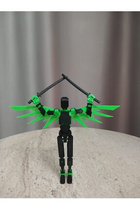 joybaskı Robot Dummy Kanatlı Oynar Eklemli Hareketli Oyuncak Aksiyon Figürüi ...