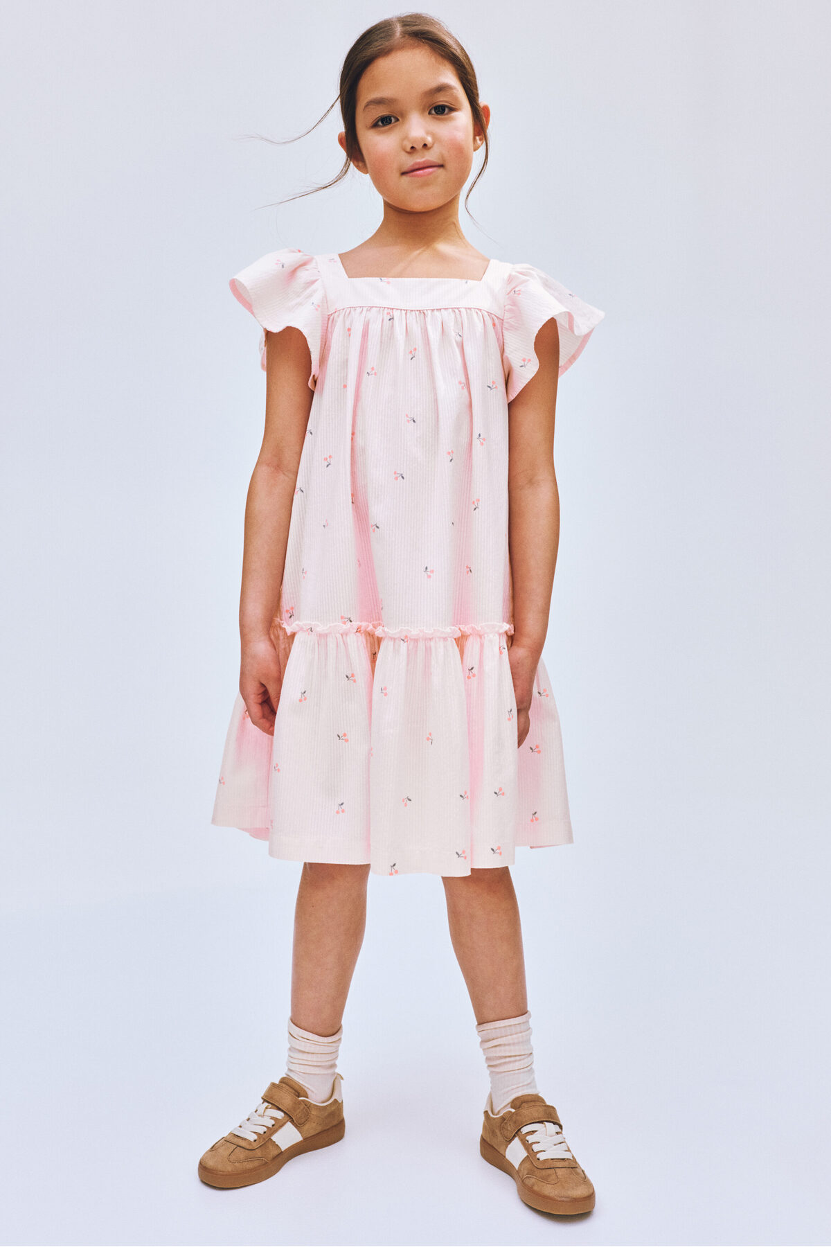 H&M Pamuklu Kloş Elbise fotoğrafı 3 (önizleme)