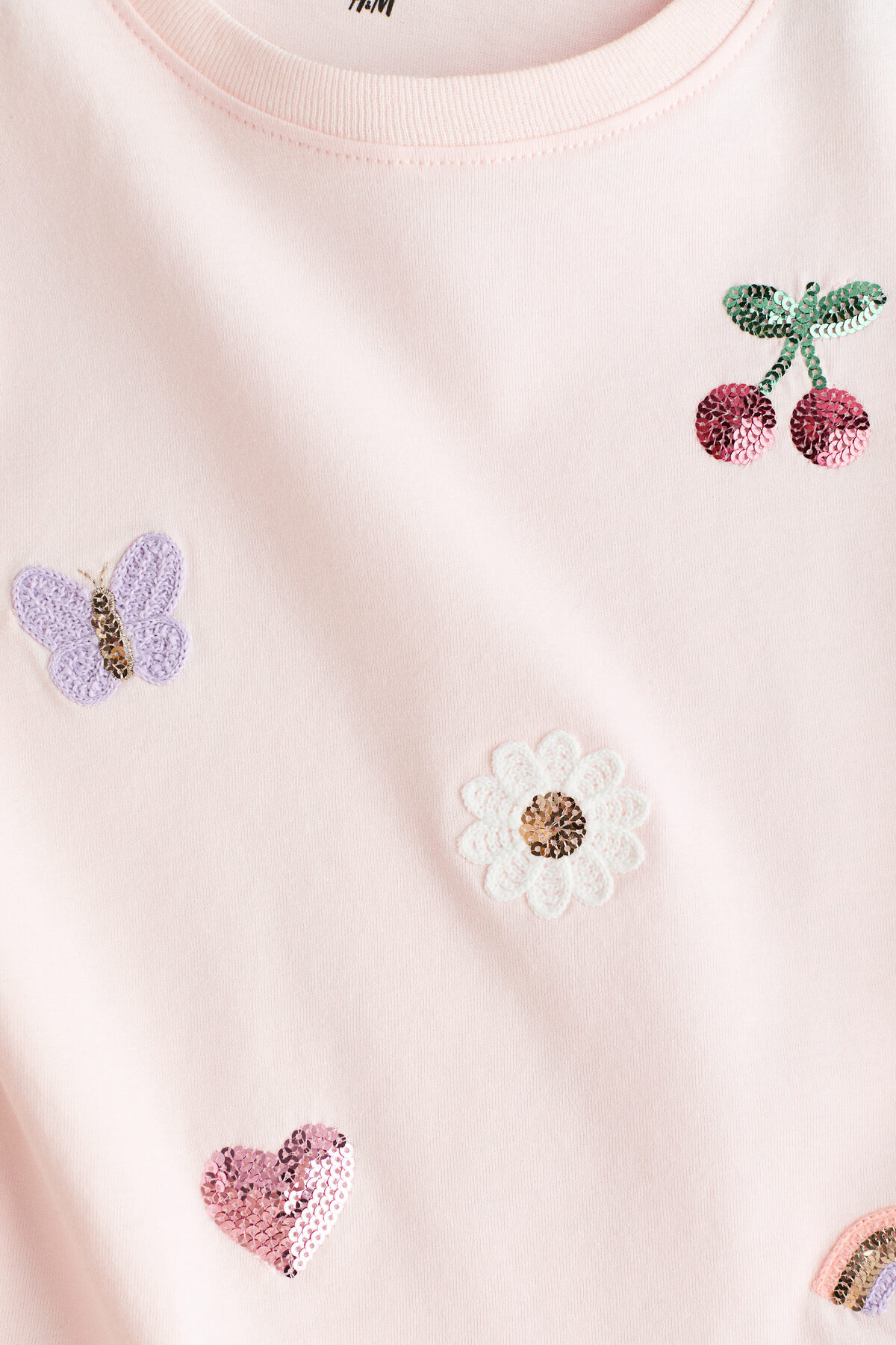 H&M Motif Detaylı Tişört fotoğrafı 2 (önizleme)