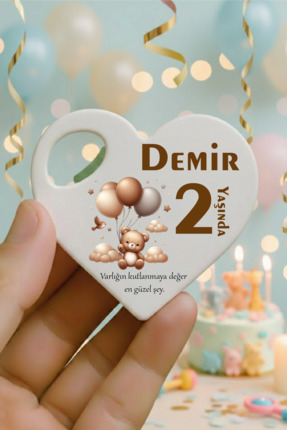 Jozia Kişiye Özel Açacak Magnet – Doğum Günü Buzdolabı Magneti - Safari Tasar...