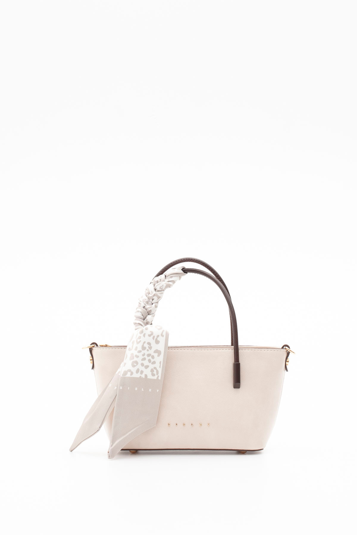 WOMEN 'S HANDBAG WHITE-BROWN SLY437