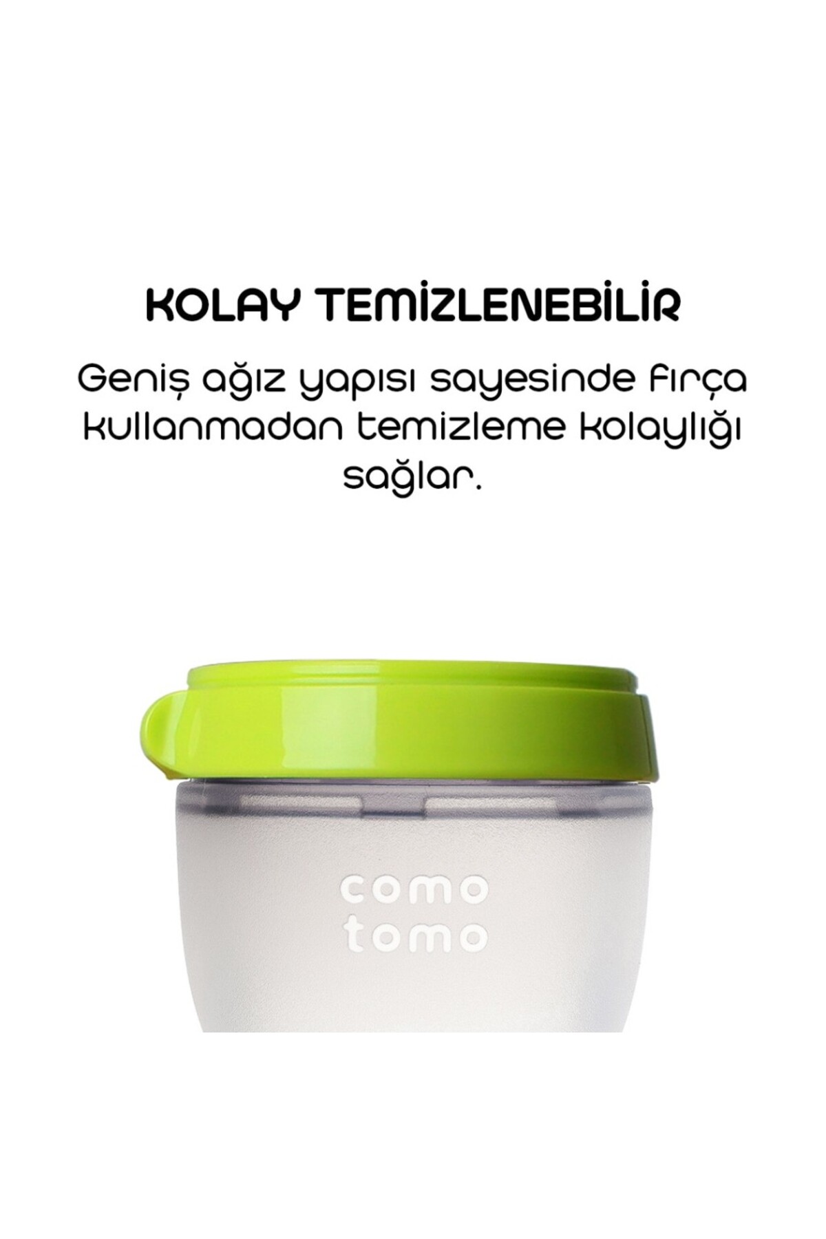 DGSTYL3 Antikolik Silikon Biberon 250 ml 3-6 Ay Yeşil fotoğrafı 5 (önizleme)