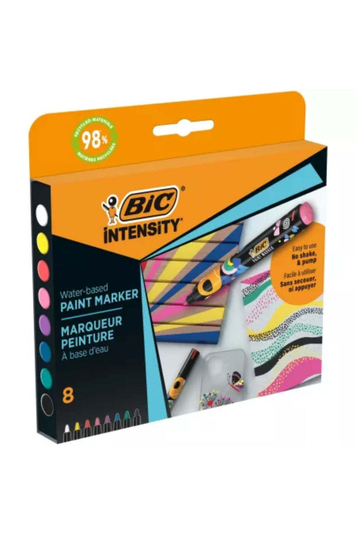 Bic İntensity Paint Marker Kalem 8 Renk Vivid Tonlar 527430