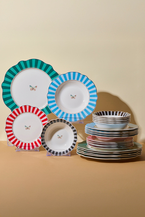 Perotti Butterfly Bone 24 Parça 6 Kişilik Yemek Takımı