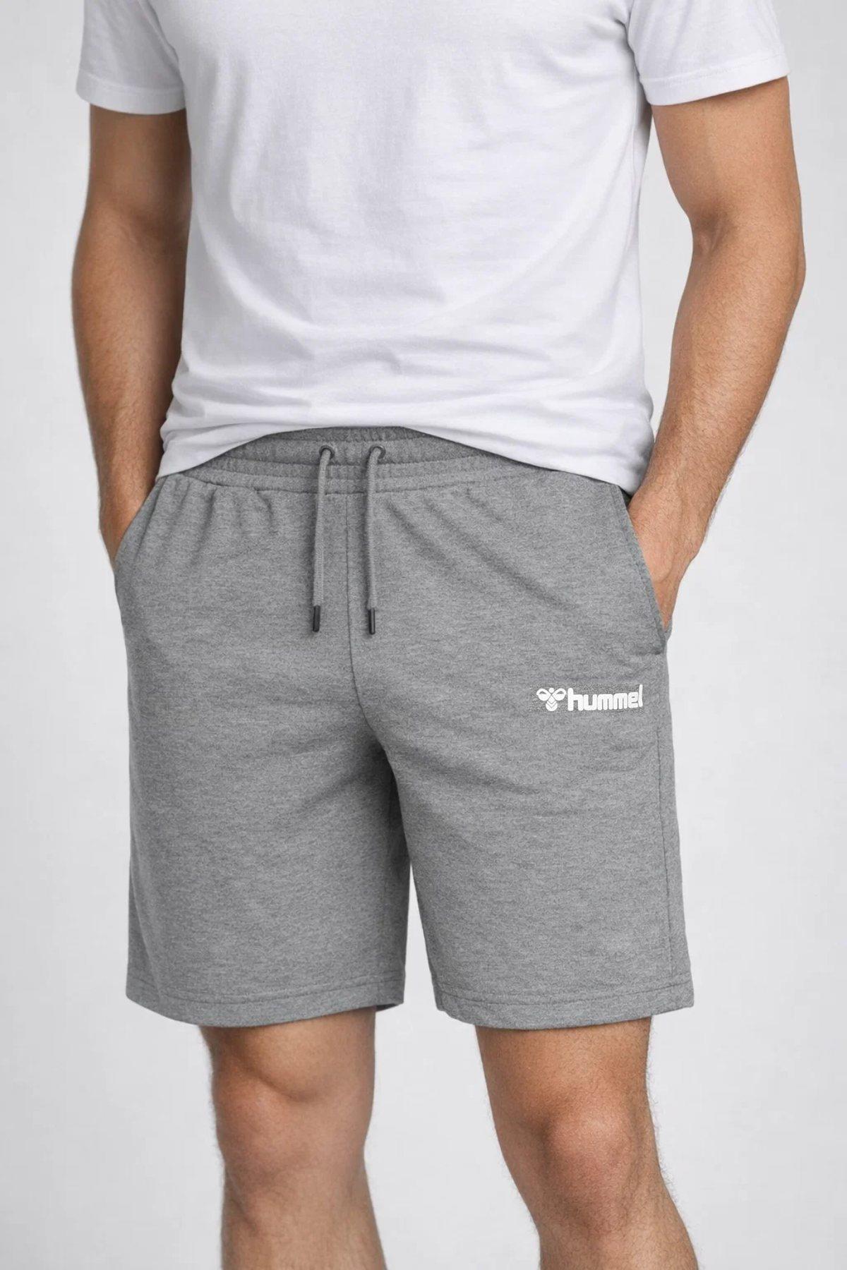 Jullian 932511-2883Men's Grey Cotton Casual Shorts