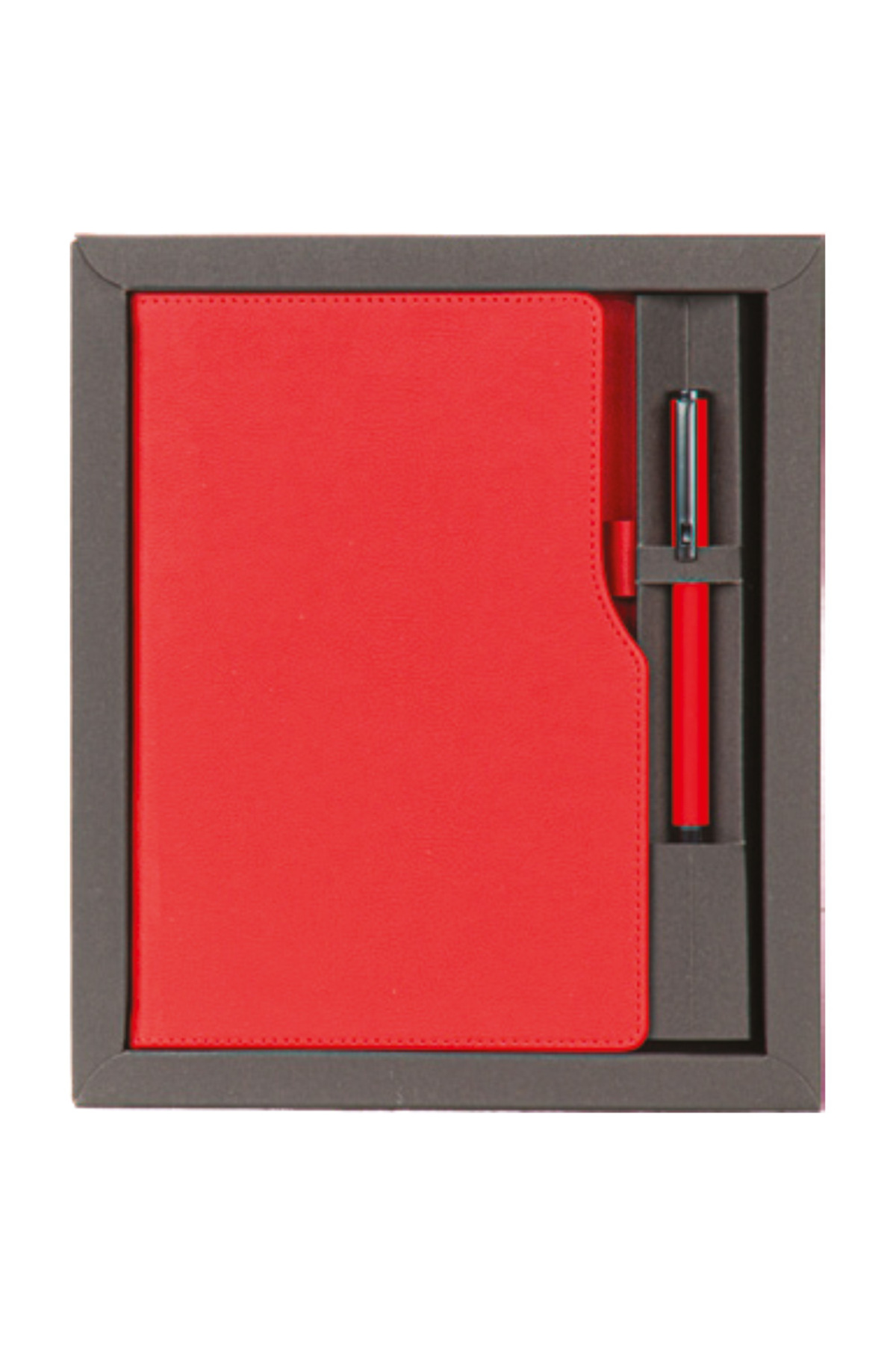 VIP Hediyelik Set - Defter ve Kalem - (2’li Kurumsal Hediye Seti) - 4190 Kırmızı