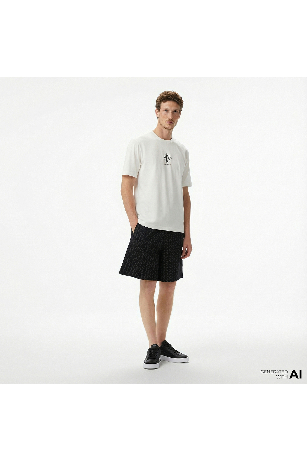 شلوارک برمودای مشکی مردانه آرمانی اکسچنج شلوارک برمودا Armani Exchange
