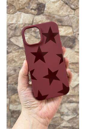 Vip Case İphone 11 Uyumlu Bordo Star Silikon Darbe Emici Klasik Korumalı Rubb...