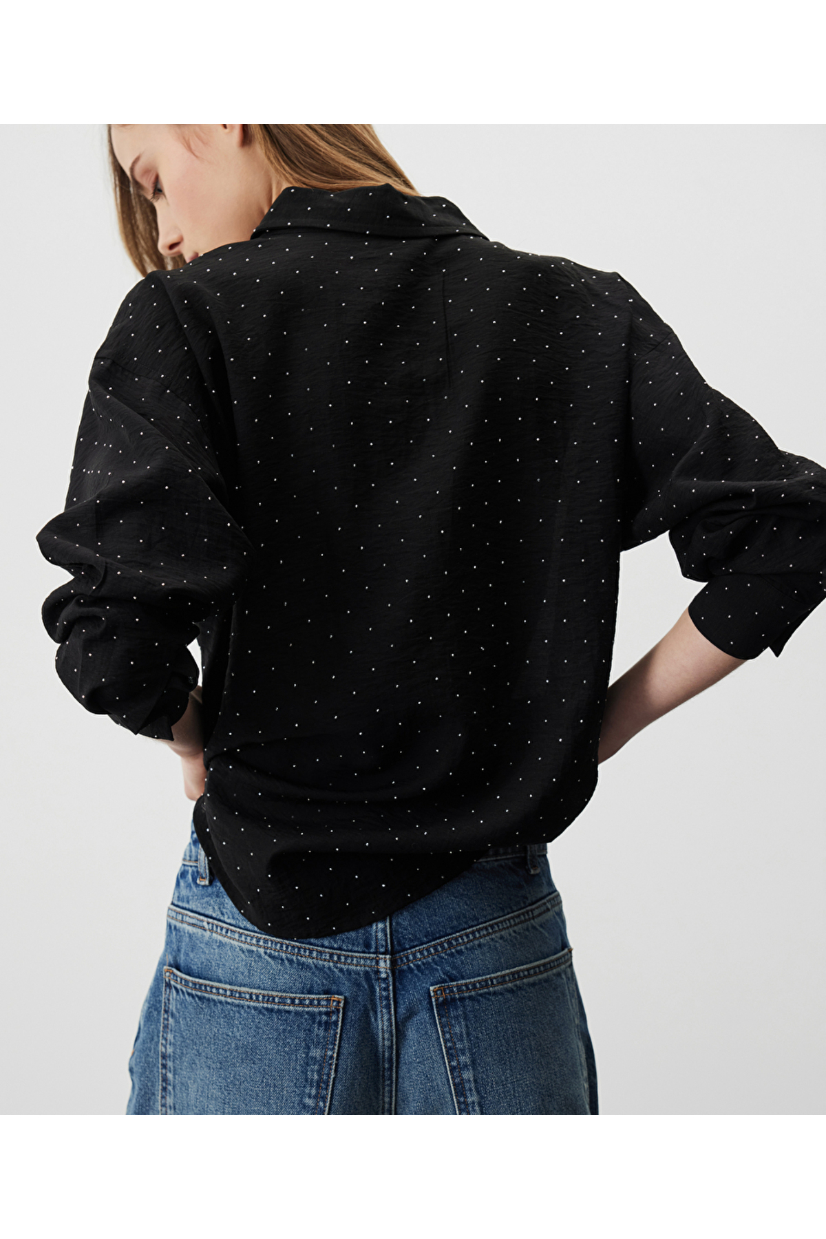 MISS IPEKYOL  Hotfix baskılı gömlek - Görsel 7