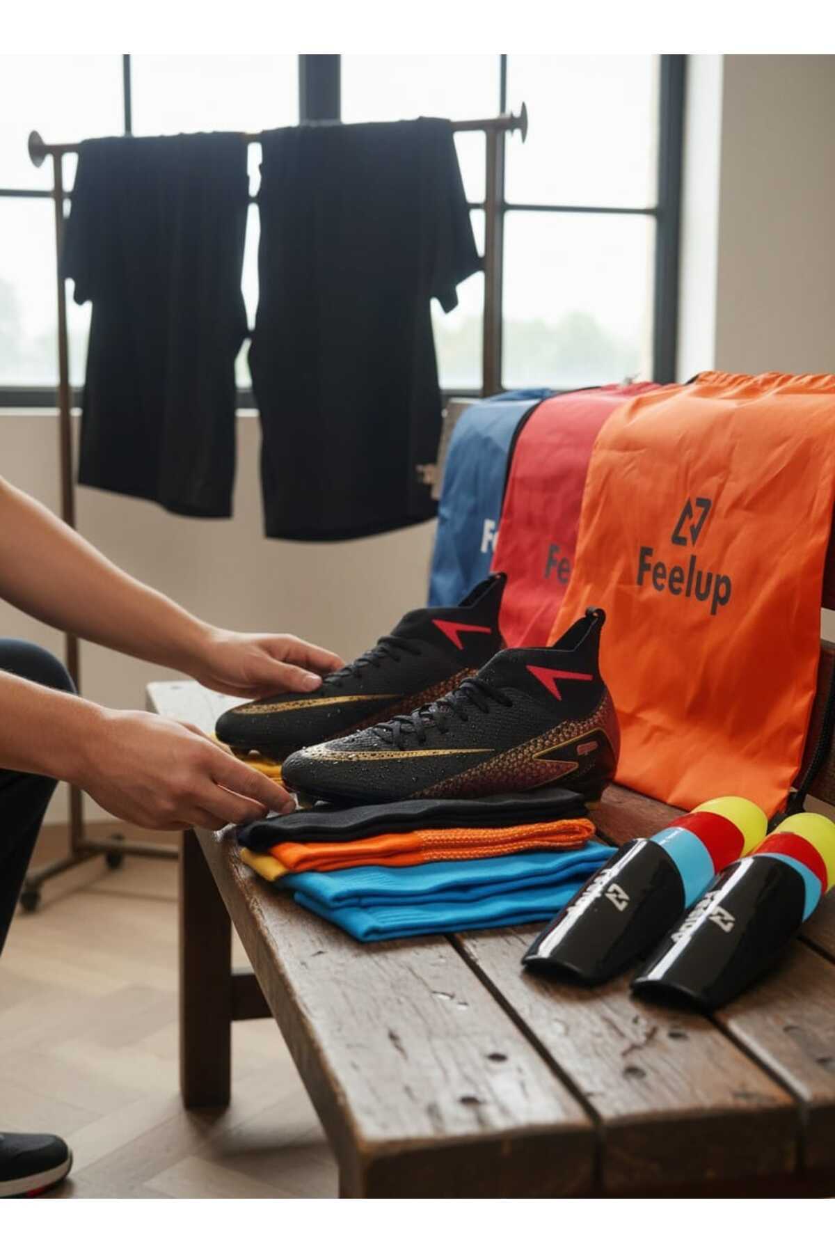 football Unisex Krampon Set (1 adet Çanta, + 1 adet Çorap + 1 adet Tekmelik) görsel 5